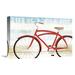 East Urban Home 'Beach Cruiser His I' Graphic Art Print Canvas in Brown/Red | 12 H x 18 W x 1.5 D in | Wayfair EUHG7479 42272551