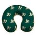 Green Oakland Athletics Memory Foam Travel Pillow