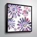 Ebern Designs Rina 'Flowers Watercolor Silhouette III' - Graphic Art Print on Canvas in White | 36 H x 36 W x 2 D in | Wayfair