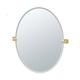 Gatco Elevate Frameless Oval Wall Mirror, Bathroom Vanity Mirror Metal in Yellow | 32 H x 28.5 W x 2 D in | Wayfair 4069LG