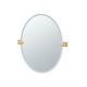 Gatco Elevate Frameless Oval Wall Mirror, Bathroom Vanity Mirror in Yellow | 26.5 H x 24 W x 2 D in | Wayfair 4069