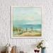 Highland Dunes 'Serenity on the Beach II' Acrylic Painting Print Plastic/Acrylic in Blue | 27.5 H x 27.5 W x 0.75 D in | Wayfair