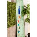 World Menagerie Kinvara Eclectic Bottle Wind Chime Glass | 41 H x 3 W x 3 D in | Wayfair B01901571FF040D58F6F6C2535BD5CC4