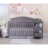 Sorelle Berkley 4-in-1 Convertible Crib & Changer Wood in Gray | 46 H x 30 W x 17 D in | Wayfair 3350-GR