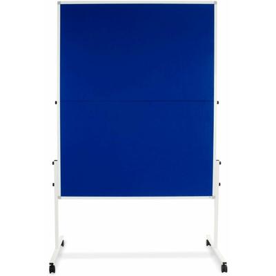 Moderationstafel Blau Doppelseitig & klappbar Mit Rollen 150 x 120 cm - Blau
