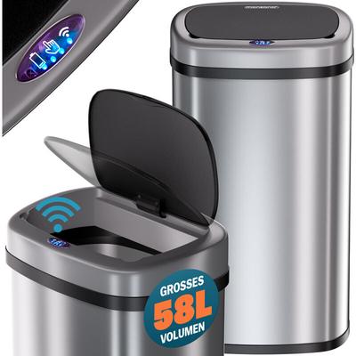 Sensor Mülleimer Küche 58 l Automatik mit Bewegungssensor Soft-Close-Deckel Wasserdicht USB-Kabel Image