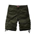 Matchstick Men's Twill Cargo Shorts#S3612 (3058 Army Green,3XL/38)