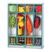 Jonti-Craft Rainbow Accents® 4 Section Preschool Cubby Locker Wood in Gray/Indigo | 50.5 H x 39 W x 15 D in | Wayfair 0268JCWW004