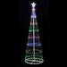 The Holiday Aisle® LED Lighted Tree Lighted Décor Metal in Red/Green/Yellow | 144 H x 40 W x 40 D in | Wayfair 993FBCEC97B04D60AEE86FCD516691E5