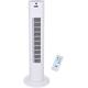 ANSIO Tower Fan 30-inch with Remote For Home and Office, 7.5 Hour Timer, 3 Speed Oscillating Fan- White