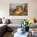 East Urban Home 'Mountain Lion Portrait, North America I' Photographic Print on Canvas Canvas, in Brown/Green | 8 H x 12 W x 0.75 D in | Wayfair