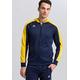 ERIMA Kinder Jacke Liga 2.0 Trainingsjacke mit Kapuze, new navy/gelb/dark navy, 140, 1071845