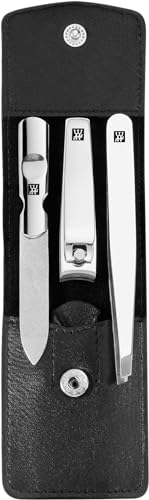 Zwilling Manicure Case Classic Pocket-case, Cowhide, Black, 3-pcs