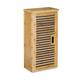 Relaxdays Bamboo Size: 66 x 35 x 20 cm with 2 Shelves with Storage Space Accessories Wall Cabinet or Standing Cupboard for The Bathroom, and Living Room, Natural Brown, 20 x 35 x 66 cm