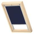 VELUX Original Roof Window Blackout Blind for UK04, Dark Blue, with Grey Guide Rail