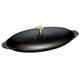 STAUB 1004024 Cast Iron Oval Fish Plate, Black, 31 cm