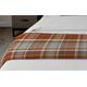 McAlister Textiles Soft Heritage Tartan Blanket Throws For Sofas & BedsSingle Double Kingsize Beds & Sofa - Terracotta Orange 130x200cm - 51x78 Inches