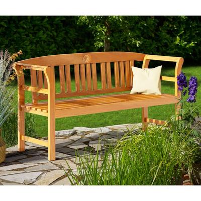 Deuba - casaria® Gartenbank Wetterfest Holz FSC®-zertifiziert 480kg Belastbar 3-Sitzer Armlehne Image
