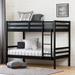 South Shore Induzy Twin Bunk Bed in Black/Brown/Green | 61.42 H x 44.53 W x 77.8 D in | Wayfair 11819