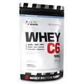 HI TEC NUTRITION Whey C-6 Eiweiss Protein Pulver 1kg - Whey Protein Pulver aus 6 Molkenproteinen mit BCAA und EEA Aminosäuren Eiweißpulver - 1000g Proteinshake mit Kokosnussgeschmack