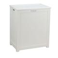 oceanstar Laundry Hamper, Engineered Wood, White, One Size