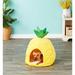 Tucker Murphy Pet™ Cheyene Pineapple Dog Dome Polyester in Green/Yellow | 16 H x 16 W x 16 D in | Wayfair C185F97AAF3849E9B16EB8710F0E6FE4