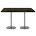 KFI Studios Urban Loft 72" L Solid Wood Breakroom Table Wood/Metal in Gray | 41 H x 72 W x 30 D in | Wayfair T3072-B1917-SL-LFT-ES-38
