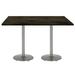 KFI Studios Urban Loft 72" L Solid Wood Breakroom Table Wood/Metal in Gray | 29 H x 72 W x 30 D in | Wayfair T3072-B1917-SL-LFT-ES