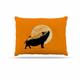 Kess eigene barmalisirtb "bellen Pig" Schwarz Orange Hundebett, 76,2 x 101,6 cm