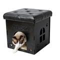 Pet Life versenkbarer klappbar Design Katzen House Möbel Bench, One size, Schwarz