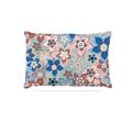 Kess eigene Jolene Heckman Marsala Floral Mix Hundebett aus Fleece, 50 by 152,4 cm Rosa Blau