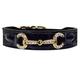 Hartman & Rose Holiday Collection Hundehalsband, schwarz Patent, 30,5–35,6 cm