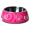 Rogz BOWL03-CA 2-in-1 Bubble Dog Bowl/Fressnapf, M, rosa