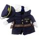 SMALLLEE LUCKY STORE Polizist Kostüm Kleidung für kleine Haustiere, Medium