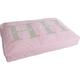 Happy House Leinwand Block Kissen, Medium, Rosa