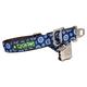 Cycle Dog Hundehalsband, recycelter Platz Dots Metall eingeknickt, Medium, 30–53 cm, blau