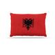 Kess eigene Bruce Stanfield "Flagge von Albanien" Schwarz Rot Digital Hundebett, 76,2 x 101,6 cm