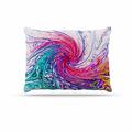 Kess eigene Alison Coxon Farbe Wave Blaugrün Phantasie, Hundebett, 76,2 x 101,6 cm