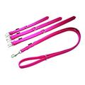 Unbekannt Heim 3784452 Halsband, Colour, genäht, 2x Boxleder, 30/45 cm, pink