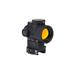 Trijicon 1x25mm 2.0 MOA Adjustable Green Dot Sight w/Lower 1/3 Co-Witness Levered Quick Release Mount Angled Glass Black MRO-C-2200034