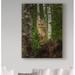 Trademark Fine Art 'Mountain Lion Forest Pose' Photographic Print on Wrapped Canvas in Brown/Green | 19 H x 14 W x 2 D in | Wayfair