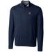 Men's Cutter & Buck Navy Auburn Tigers Big Tall College Vault Lakemont Tri-Blend Half-Zip Pullover Jacket