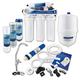 Finerfilters Reverse Osmosis Under Sink Drinking Water Filter System (50GPD) for Home Domestic, Removes up to 99% of Contaminants for the Very Best Drinking Water (5 Stage with Booster Pump)