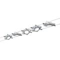 Paulmann 941.08 LED Wire System Spot Lights MacLED - Tension Wire Lighting Set w/ 5 Square Lights, 10m Cable Wire & Transformer - Hanging Ceiling Lights max 20W Matte Chrome