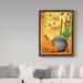 The Holiday Aisle® 'Trick or Treat' Graphic Art Print on Wrapped Canvas Metal in Green | 32 H x 24 W x 2 D in | Wayfair