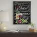 Fleur De Lis Living 'Cheers Wine Art 1' Textual Art on Wrapped Canvas Metal in Black | 32 H x 24 W x 2 D in | Wayfair