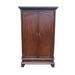 Charlton Home® Brianna TV-Armoire Wood in Brown/Red | 77 H x 46.5 W in | Wayfair 14747A76B1B44A6597437E3407BF011A