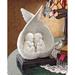 Charlton Home® Precious Slumber Baby Angel Bonded Marble Statue Resin in Blue/White | 9.5 H x 6 W x 4 D in | Wayfair