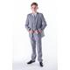 Vivaki Boys Light Grey Suit Formal Wedding Pageboy Party Prom 5pc Suit (8/9 Years)