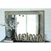 Union Rustic Troiano Rustic Cornerblock Accent Mirror Wood in Brown/Gray | 20 H x 30 W x 1 D in | Wayfair 58E923423E374A6B9EA547623C4D5935